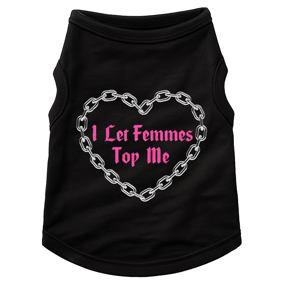 Lesbian Subtle Wlw Queer Lgbt Pride I Let Femmes Doggie Tank