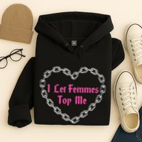 Lesbian Subtle Wlw Queer Lgbt Pride I Let Femmes Hoodie