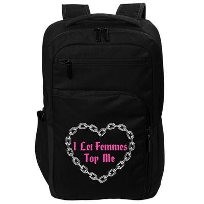 Lesbian Subtle Wlw Queer Lgbt Pride I Let Femmes Impact Tech Backpack