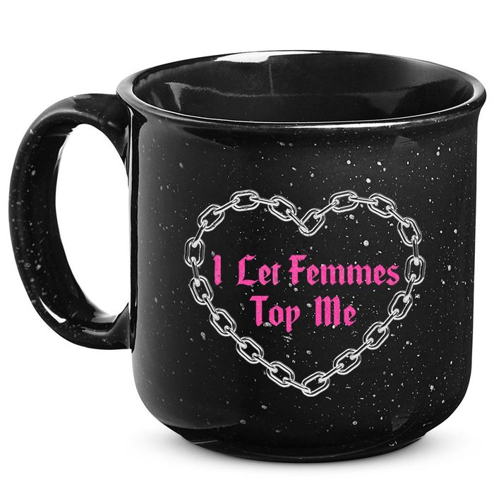 Lesbian Subtle Wlw Queer Lgbt Pride I Let Femmes 15oz Campfire Ceramic Mug