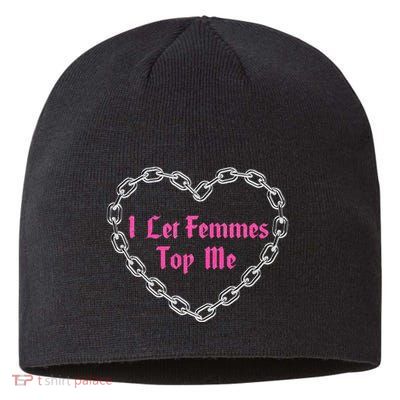 Lesbian Subtle Wlw Queer Lgbt Pride I Let Femmes Sustainable Beanie