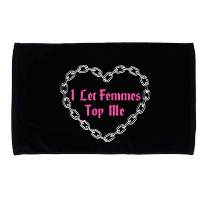 Lesbian Subtle Wlw Queer Lgbt Pride I Let Femmes Microfiber Hand Towel