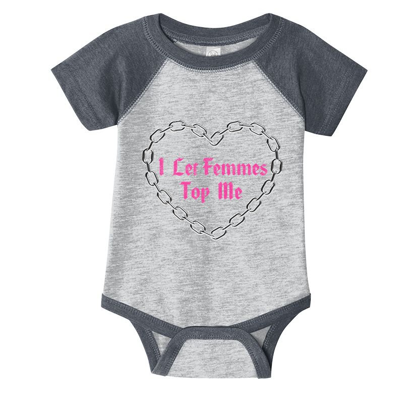 Lesbian Subtle Wlw Queer Lgbt Pride I Let Femmes Infant Baby Jersey Bodysuit