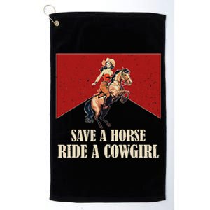 Lesbian Subtle Wlw Ride A Cowgirl Queer Gay P.R.I.D.E Month Platinum Collection Golf Towel