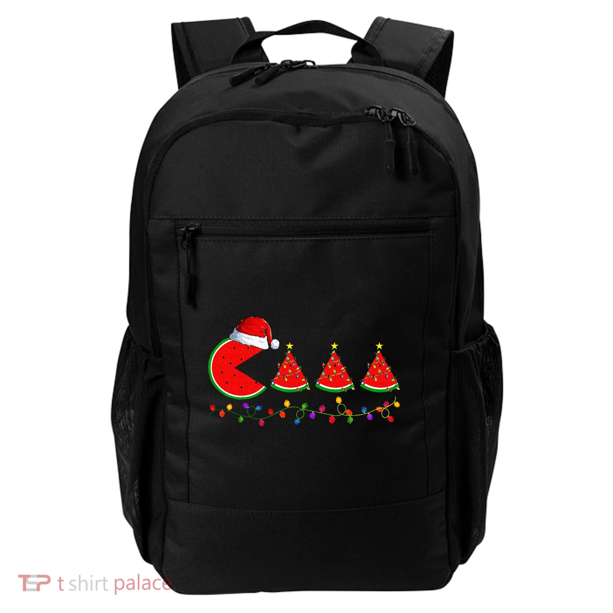 Lighting Santa Watermelon Xmas Tree Christmas In July Backpack