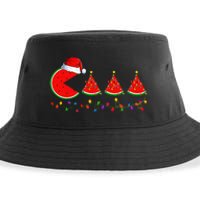 Lighting Santa Watermelon Xmas Tree Christmas In July Sustainable Bucket Hat