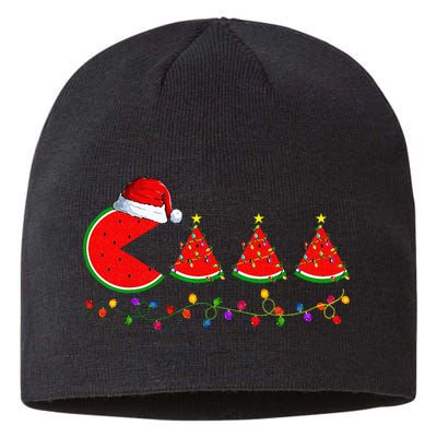 Lighting Santa Watermelon Xmas Tree Christmas In July Sustainable Beanie