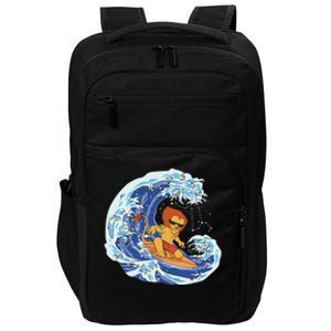 Lion Surfing Wave Impact Tech Backpack