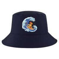 Lion Surfing Wave Cool Comfort Performance Bucket Hat