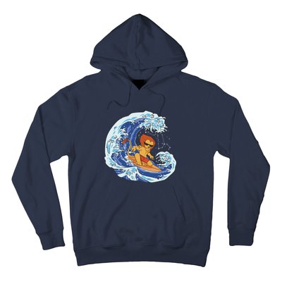 Lion Surfing Wave Hoodie