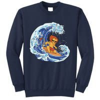 Lion Surfing Wave Sweatshirt