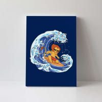 Lion Surfing Wave Canvas