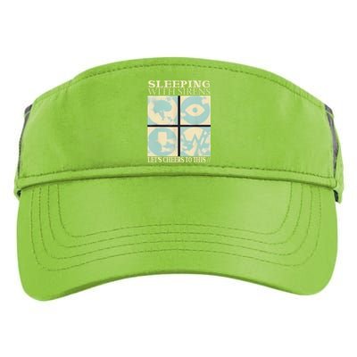 LetS Sleeping With Funny Sirens Let’S To Cheers This Adult Drive Performance Visor