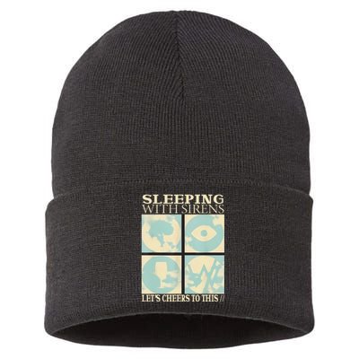 LetS Sleeping With Funny Sirens Let’S To Cheers This Sustainable Knit Beanie