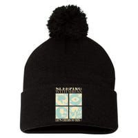 LetS Sleeping With Funny Sirens Let’S To Cheers This Pom Pom 12in Knit Beanie