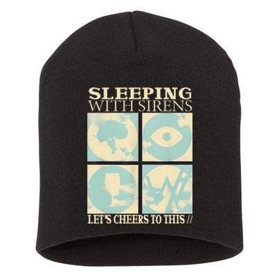 LetS Sleeping With Funny Sirens Let’S To Cheers This Short Acrylic Beanie