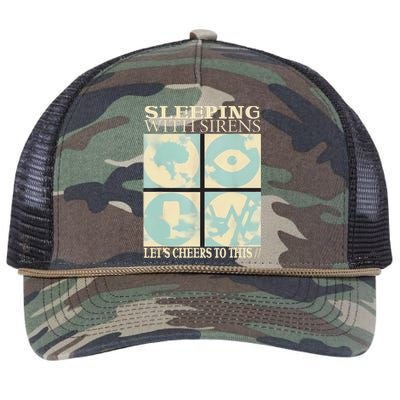 LetS Sleeping With Funny Sirens Let’S To Cheers This Retro Rope Trucker Hat Cap