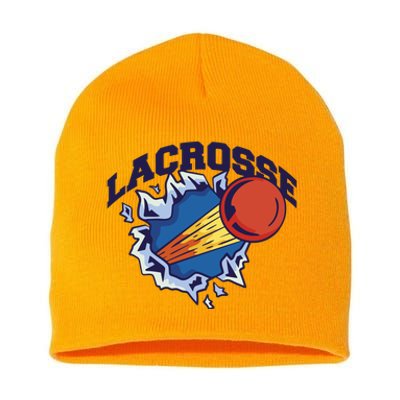 Lacrosse Sport Wild Short Acrylic Beanie