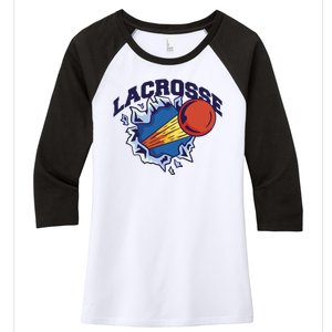 Lacrosse Sport Wild Women's Tri-Blend 3/4-Sleeve Raglan Shirt