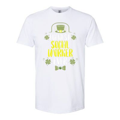 Luckiest Social Worker Ever St Patricks Day Social Workers Gift Softstyle® CVC T-Shirt