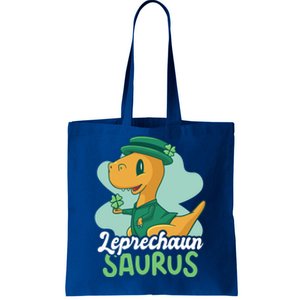 Leprechaun Saurus With A Dinosaur For St Patrick's Day Gift Tote Bag