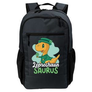 Leprechaun Saurus With A Dinosaur For St Patrick's Day Gift Daily Commute Backpack