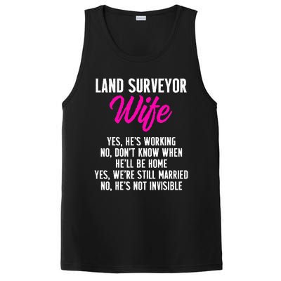 Land Surveying Wife Work Funny Surveyor Gifts PosiCharge Competitor Tank