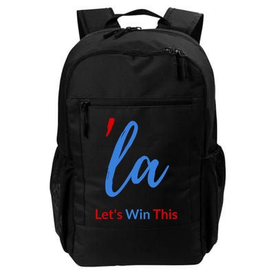 La Script With Comma Kamala LetS Win This Daily Commute Backpack