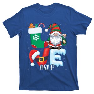 Love Slp Xmas Speech Therapy Therapists Gnome Christmas Gift T-Shirt