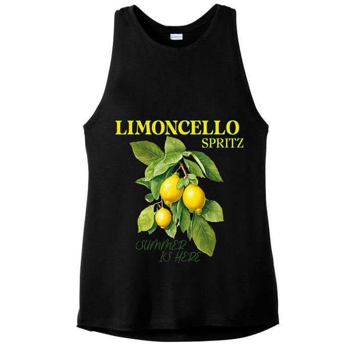 Limoncello Spritz X Lemon Liqueur Lemon Liqueur Lemon Ladies PosiCharge Tri-Blend Wicking Tank