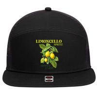 Limoncello Spritz X Lemon Liqueur Lemon Liqueur Lemon 7 Panel Mesh Trucker Snapback Hat