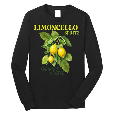 Limoncello Spritz X Lemon Liqueur Lemon Liqueur Lemon Long Sleeve Shirt