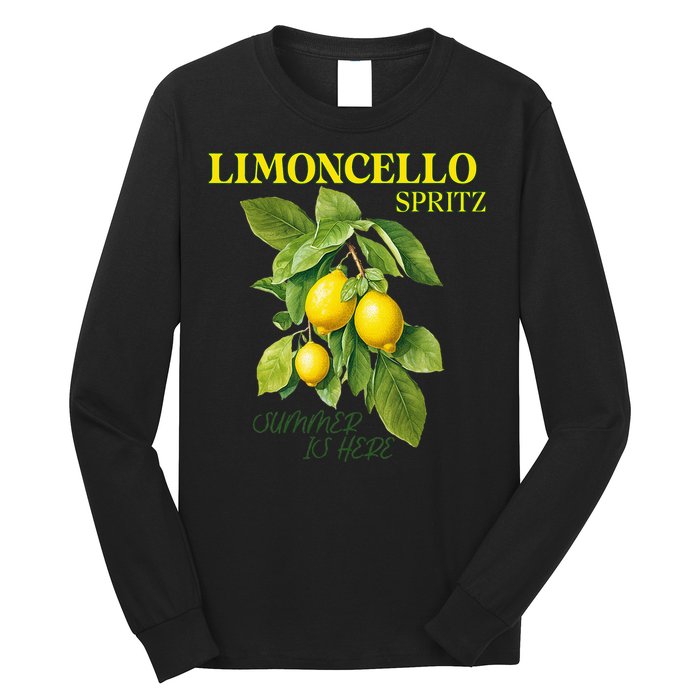 Limoncello Spritz X Lemon Liqueur Lemon Liqueur Lemon Long Sleeve Shirt
