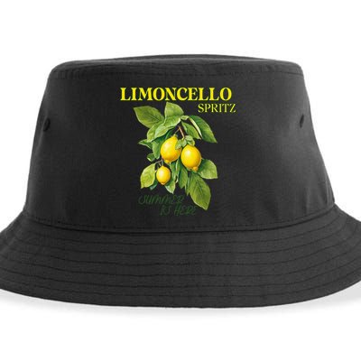 Limoncello Spritz X Lemon Liqueur Lemon Liqueur Lemon Sustainable Bucket Hat
