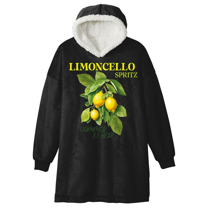 Limoncello Spritz X Lemon Liqueur Lemon Liqueur Lemon Hooded Wearable Blanket