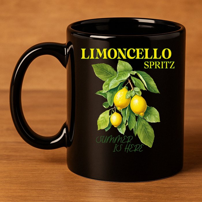 Limoncello Spritz X Lemon Liqueur Lemon Liqueur Lemon 11oz C Handle Ceramic Mug