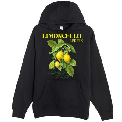 Limoncello Spritz X Lemon Liqueur Lemon Liqueur Lemon Premium Pullover Hoodie