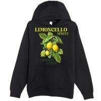Limoncello Spritz X Lemon Liqueur Lemon Liqueur Lemon Premium Pullover Hoodie