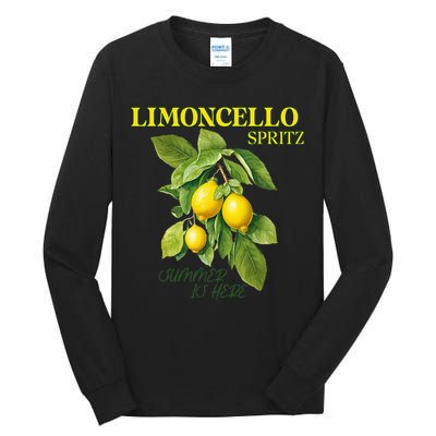Limoncello Spritz X Lemon Liqueur Lemon Liqueur Lemon Tall Long Sleeve T-Shirt