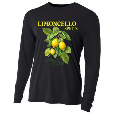 Limoncello Spritz X Lemon Liqueur Lemon Liqueur Lemon Cooling Performance Long Sleeve Crew
