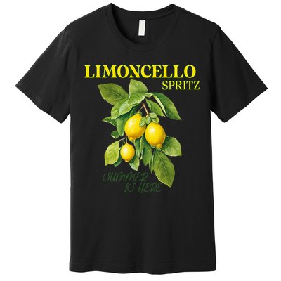 Limoncello Spritz X Lemon Liqueur Lemon Liqueur Lemon Premium T-Shirt