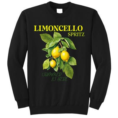 Limoncello Spritz X Lemon Liqueur Lemon Liqueur Lemon Tall Sweatshirt