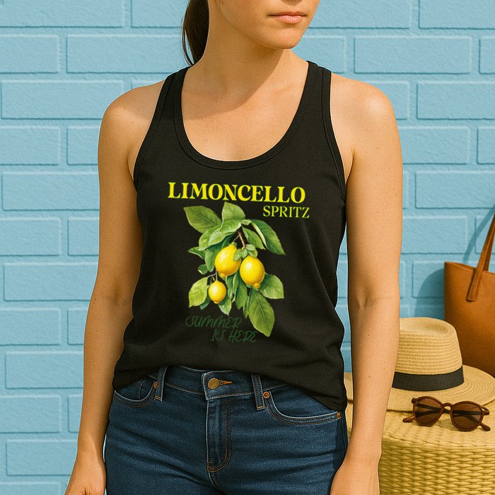 Limoncello Spritz X Lemon Liqueur Lemon Liqueur Lemon Womens Tank Top