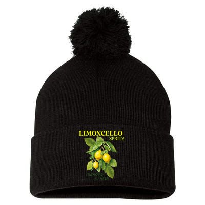 Limoncello Spritz X Lemon Liqueur Lemon Liqueur Lemon Pom Pom 12in Knit Beanie