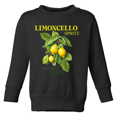 Limoncello Spritz X Lemon Liqueur Lemon Liqueur Lemon Toddler Sweatshirt