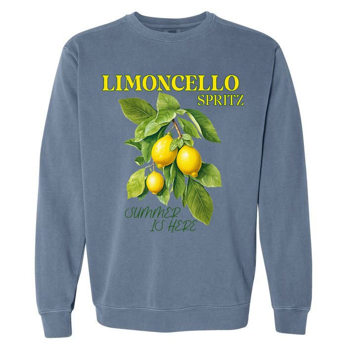 Limoncello Spritz X Lemon Liqueur Lemon Liqueur Lemon Garment-Dyed Sweatshirt