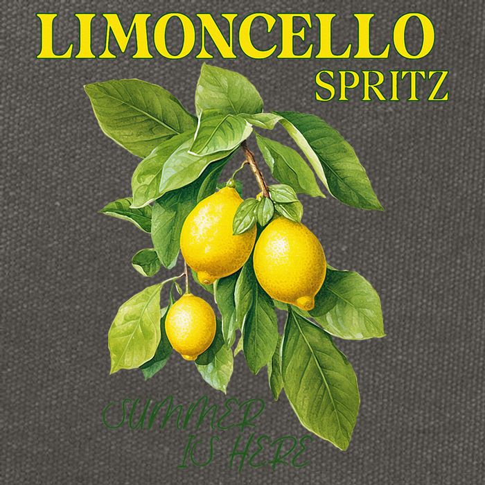 Limoncello Spritz X Lemon Liqueur Lemon Liqueur Lemon Cotton Canvas Backpack