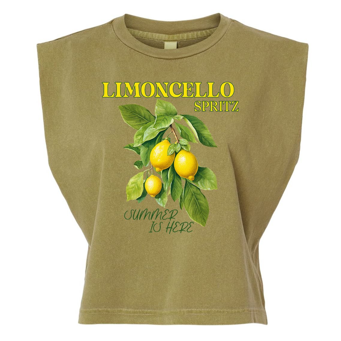 Limoncello Spritz X Lemon Liqueur Lemon Liqueur Lemon Garment-Dyed Women's Muscle Tee