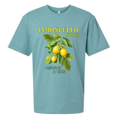 Limoncello Spritz X Lemon Liqueur Lemon Liqueur Lemon Sueded Cloud Jersey T-Shirt