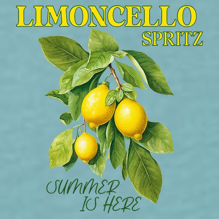 Limoncello Spritz X Lemon Liqueur Lemon Liqueur Lemon Sueded Cloud Jersey T-Shirt